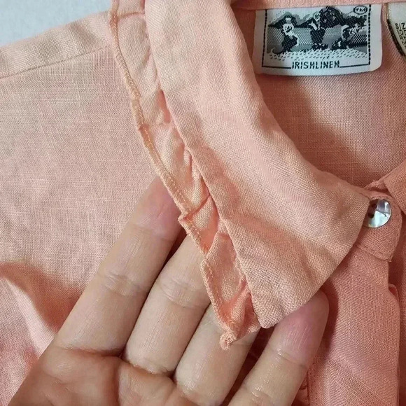 ♥Edward Irish 100%Linen button down shirt - Picture 9 of 10